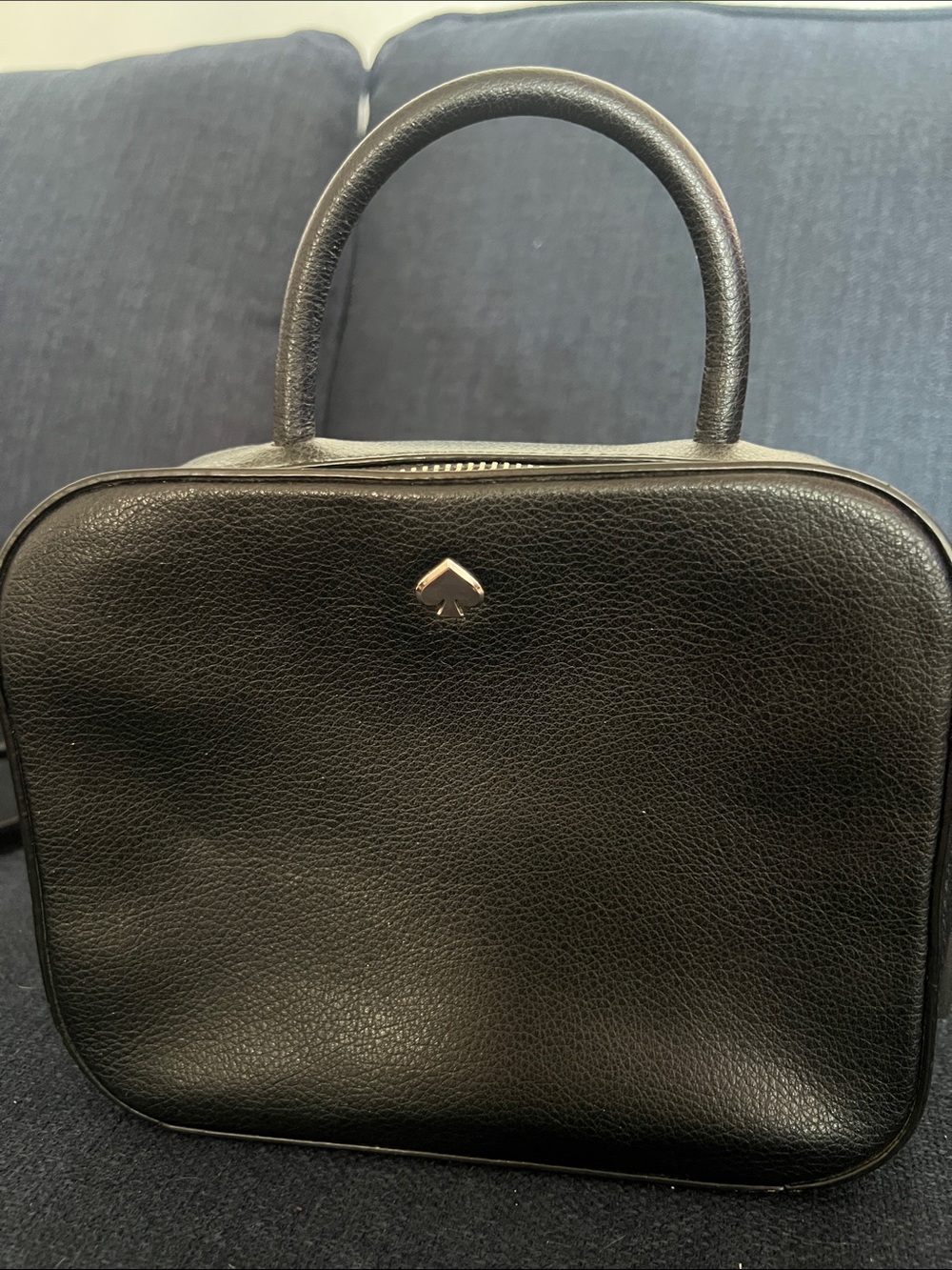 kate spade Black Pebbled Leather Mini Top-Handle Bag
